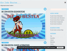 Tablet Screenshot of die-zehn-besten.com